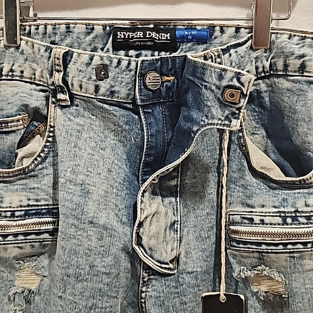 New Hyperdenim Hyper Blue Size 36 Slim Fit Mens Jeans